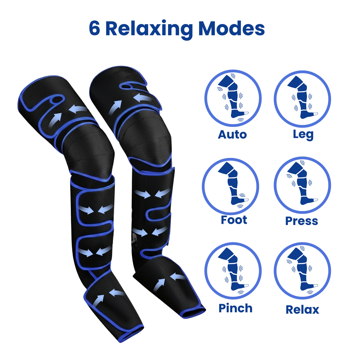 LightFeet Leg Massager — Uses Air Compression and Heat Therapy