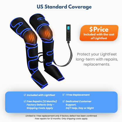 LightFeet Leg Massager — Uses Air Compression and Heat Therapy
